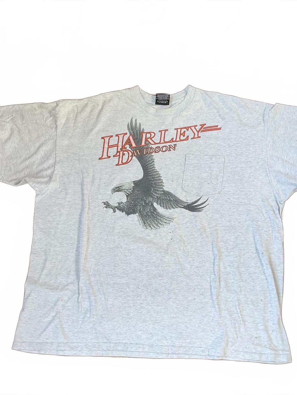Vintage 90s Harley-Davidson Salt Lake City Eagle Tee Size XXL